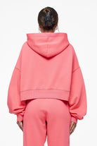 Pegador Salita Oversized Cropped Hoodie Vintage Washed Strawberry Gum Gegenansicht aus der Finer Things Kollektion für DaHerren