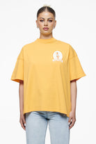 Pegador Brenda Heavy Oversized Tee Vintage Washed Golden Sun Seitenansicht aus der Finer Things Kollektion für DaHerren