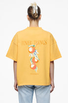 Pegador Brenda Heavy Oversized Tee Vintage Washed Golden Sun Hauptansicht aus der Finer Things Kollektion für DaHerren