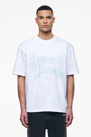 Pegador Kirk Oversized Tee White Hauptansicht aus der Finer Things Kollektion für Herren