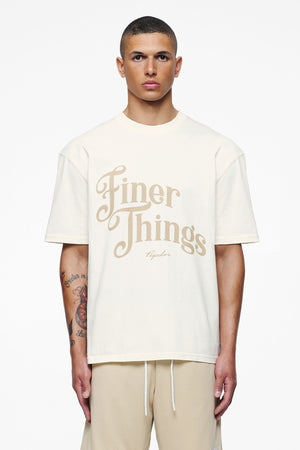 Pegador Kirk Oversized Tee Vintage Washed Unbleached Hauptansicht aus der Finer Things Kollektion für Herren