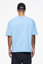 Pegador Kirk Oversized Tee Vintage Washed Riviera Blue Gegenansicht aus der Finer Things Kollektion für Herren