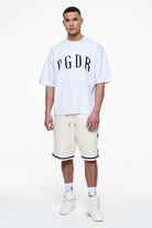 Pegador Moir Pique Shorts Unbleached Ganzkörper Bild aus der Finer Things Kollektion für Herren