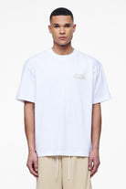 Pegador Leander Oversized Tee White Seitenansicht aus der Finer Things Kollektion für Herren