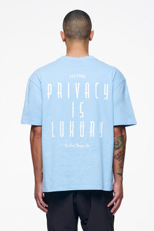 Pegador Leander Oversized Tee Vintage Washed Riviera Blue Hauptansicht aus der Finer Things Kollektion für Herren