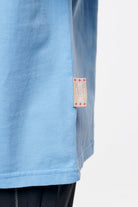 Pegador Leander Oversized Tee Vintage Washed Riviera Blue Detailshot aus der Finer Things Kollektion für Herren