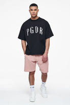 Pegador Bota Boxy Tee Black Ganzkörper Bild aus der Finer Things Kollektion für Herren