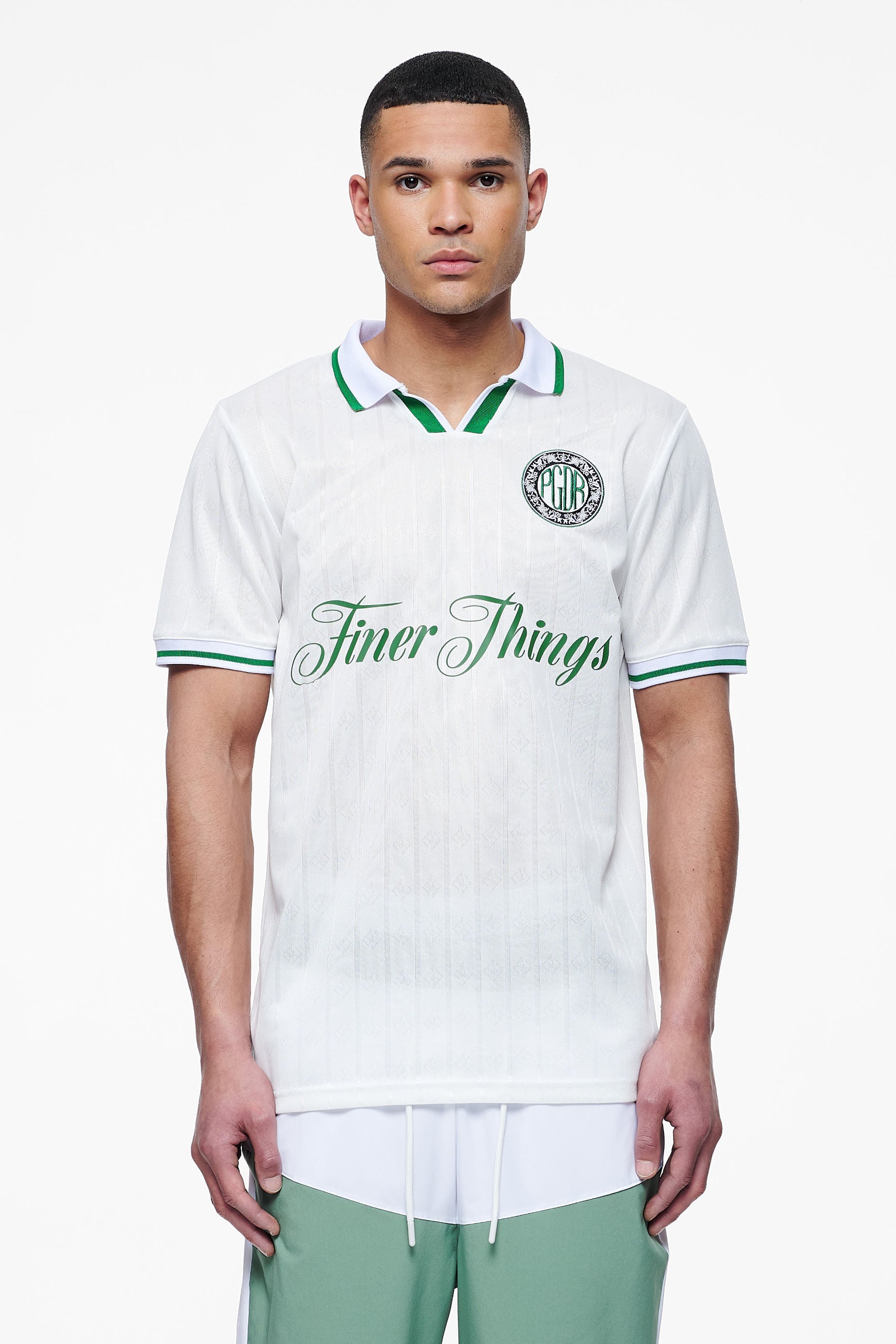 Pegador Timmis Trikot Unbleached Hauptansicht aus der Finer Things Kollektion für Herren