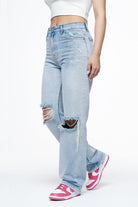 Pegador Soliera Distressed Wide Jeans Light Blue Hauptansicht aus der Finer Things Kollektion für DaHerren