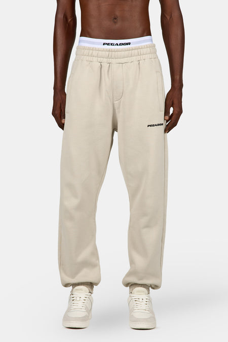 Logo Heavy Sweat Jogger Cozy Beige