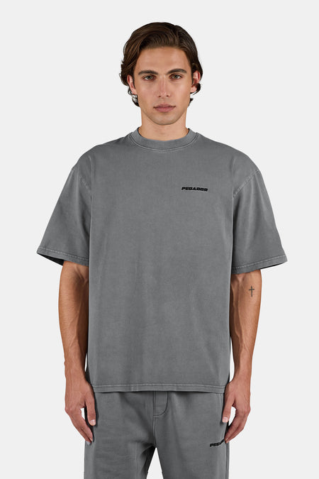 Logo Oversized Tee Vintage Grey