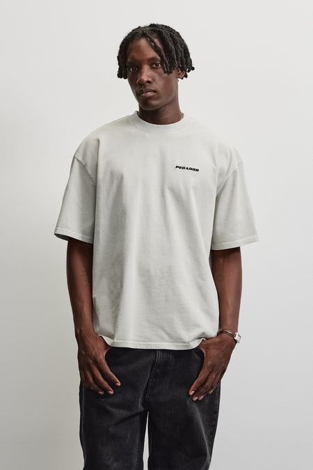 Logo Oversized Tee Vintage Light Grey