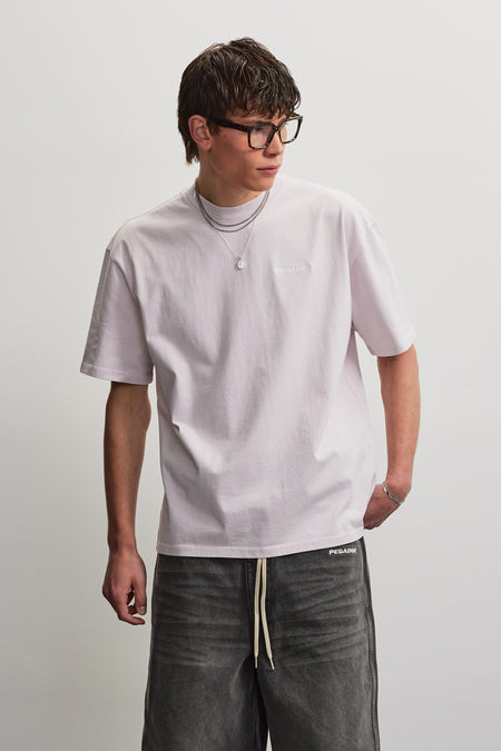 Logo Oversized Tee Light Lilac