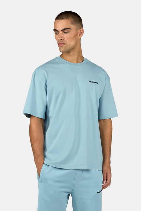 Logo Oversized Tee Frost Blue