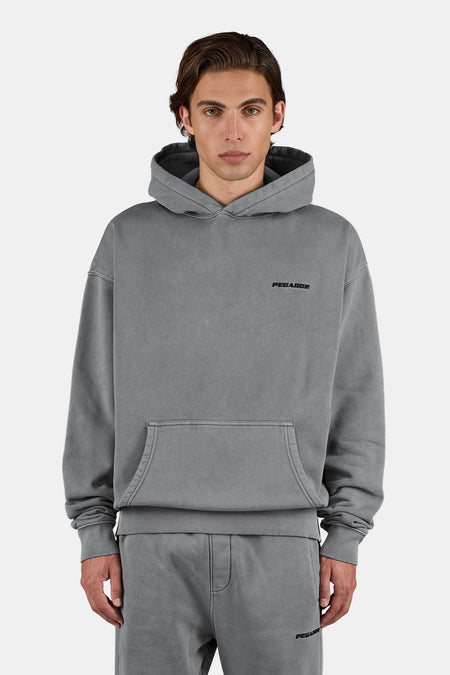 Logo Oversized Hoodie Vintage Grey