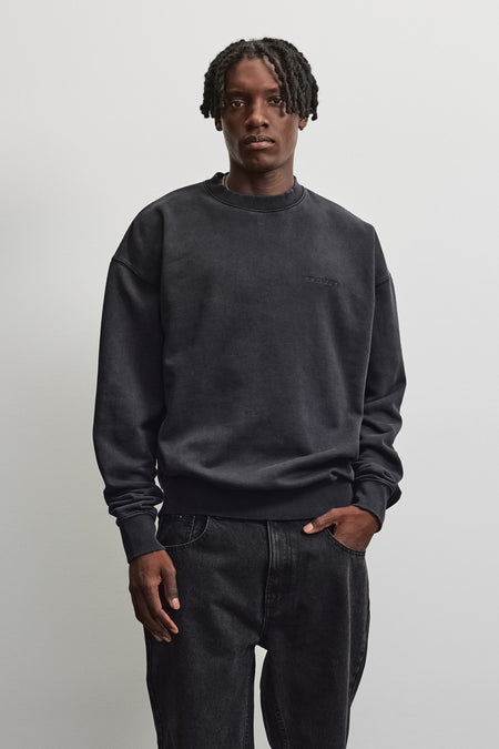 Logo Oversized Sweater Vintage Black