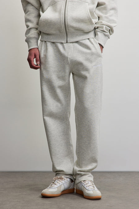 Logo Wide Sweat Pants Cloud Grey Melange