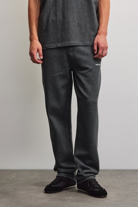 Logo Wide Sweat Pants Anthracite Melange