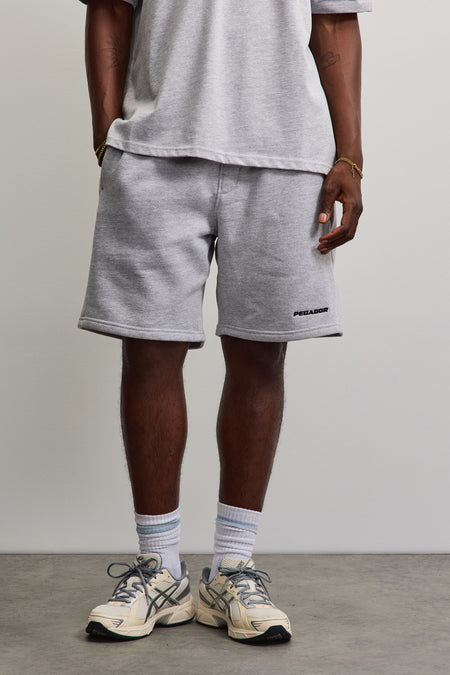 Logo Heavy Sweat Shorts Heather Grey
