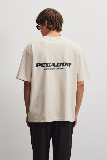 Colne Logo Oversized Tee Washed Cream