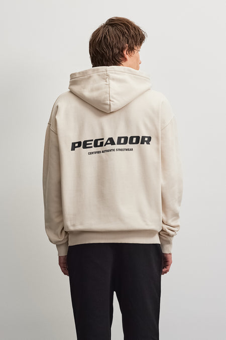Colne Logo Oversized Hoodie Washed Cream
