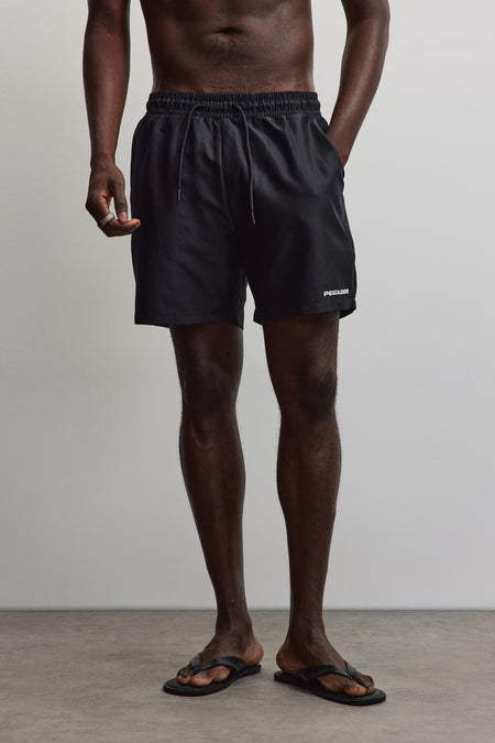 Logo Swim Shorts Black