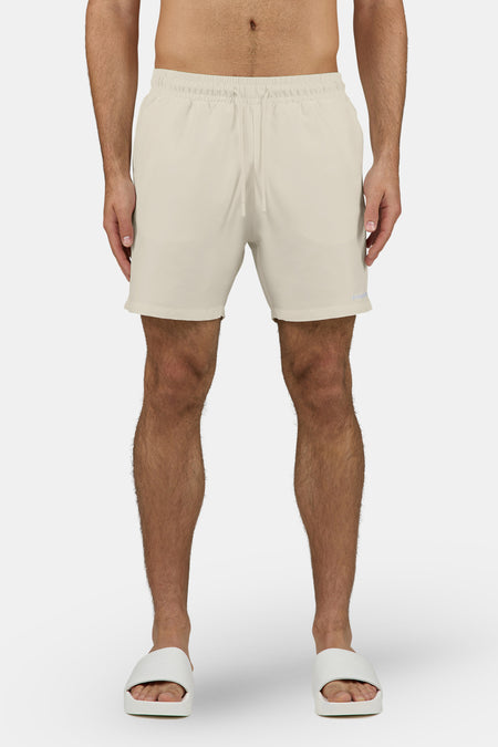 Logo Swim Shorts Light Beige