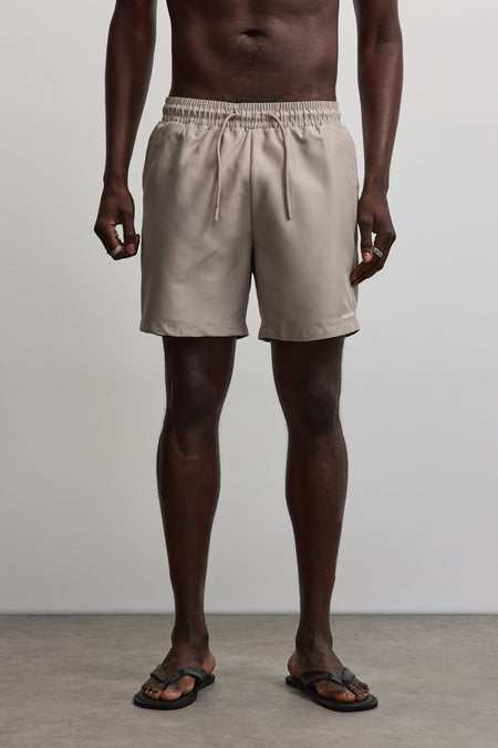 Logo Swim Shorts Warm Taupe