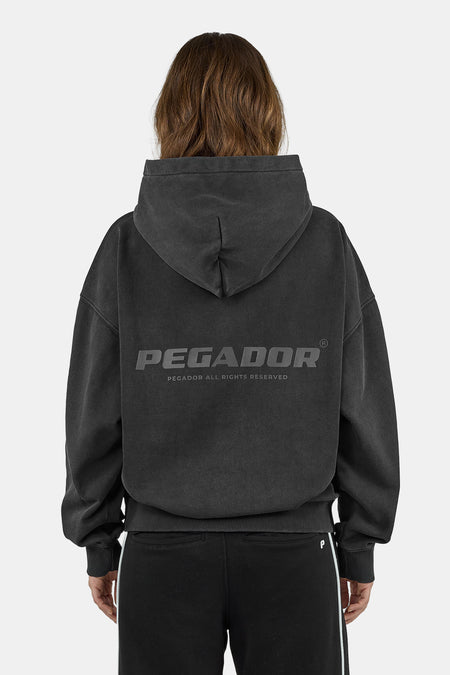 Atna Logo Oversized Hoodie Vintage Black