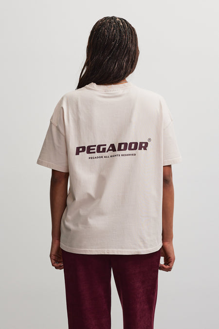 Arendal Logo Oversized Tee Washed Dusty Rose