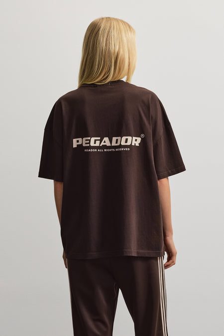 Arendal Logo Oversized Tee Deep Brown