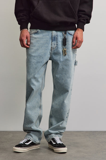 Daule Baggy Workwear Jeans Sand Washed Blue