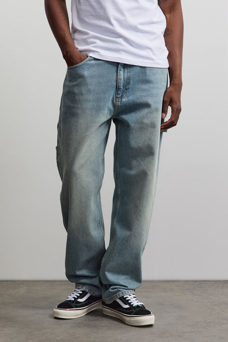 Daule Baggy Workwear Jeans Washed Vintage Blue