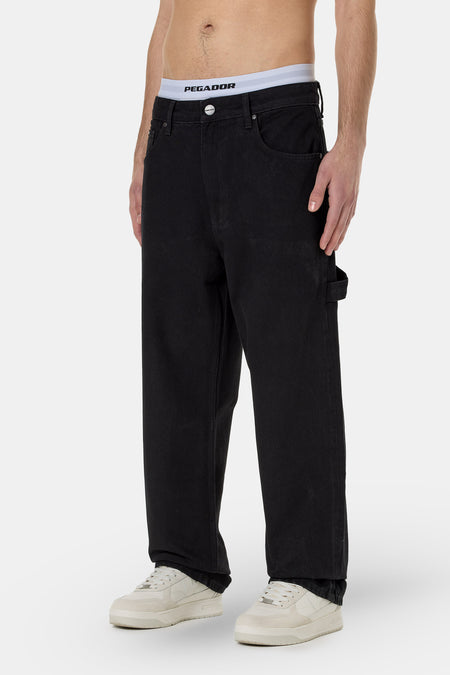 Daule Baggy Workwear Jeans Deep Black
