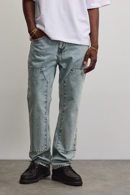 Vinto Carpenter Jeans Sand Washed Blue