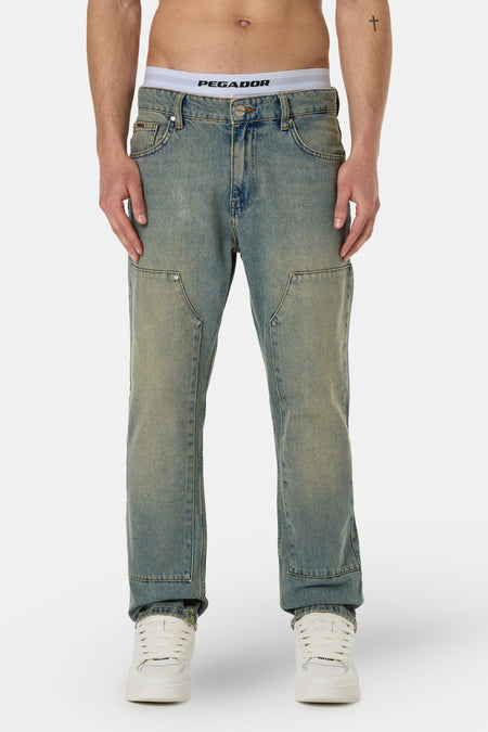 Vinto Carpenter Jeans Washed Vintage Blue