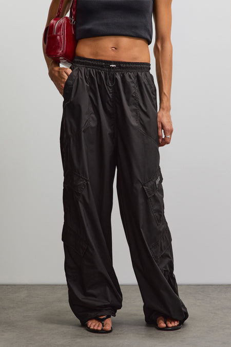 Nelly Cargo Tracksuit Pants Black