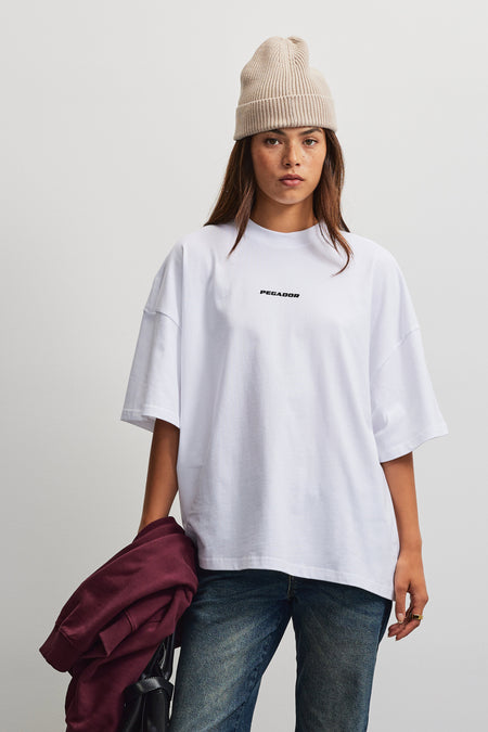 Bracy Heavy Oversized Tee White Gum