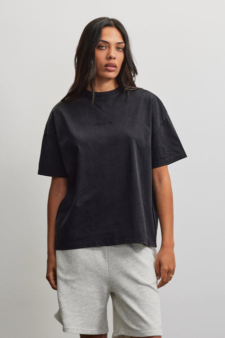 Bracy Heavy Oversized Tee Vintage Black