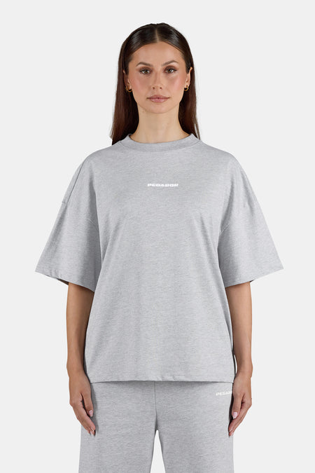 Bracy Heavy Oversized Tee Heather Grey