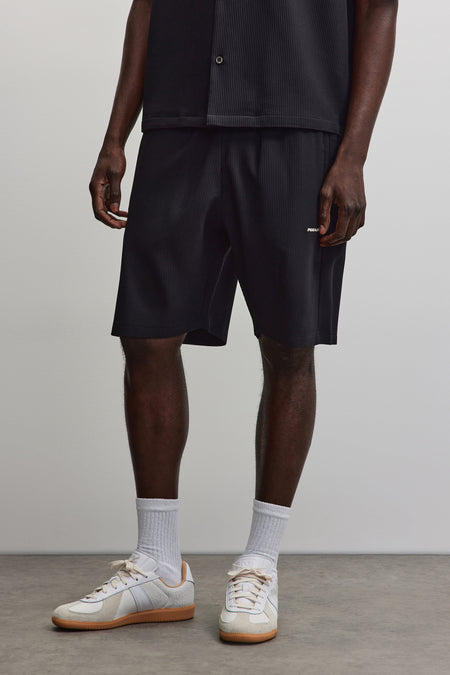 Troy Plissee Shorts Black