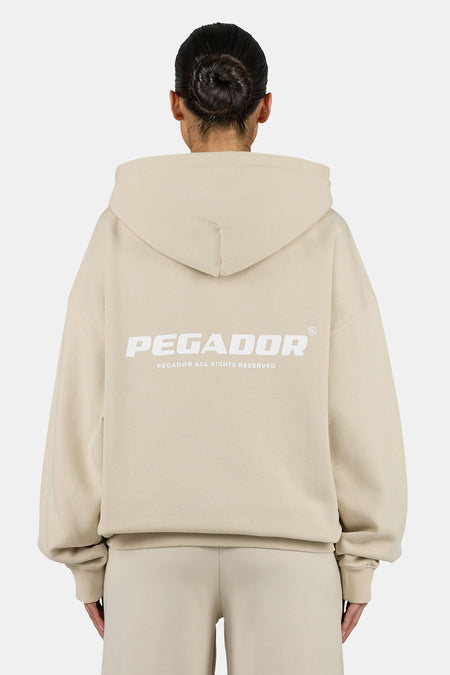 Ramira Oversized Sweat Jacket Washed Light Beige