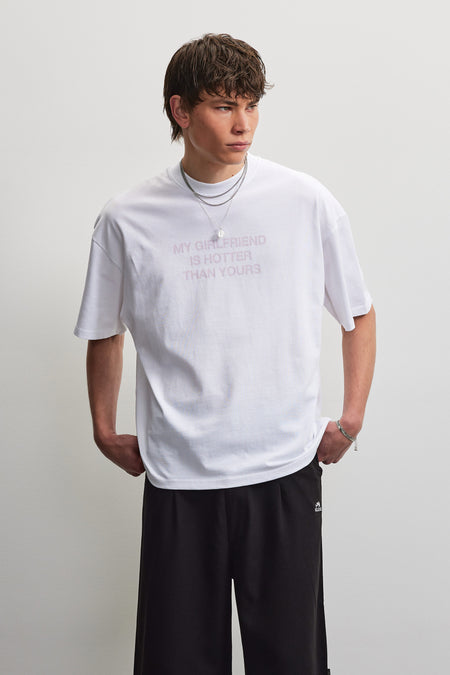 Lobos Boxy Tee White