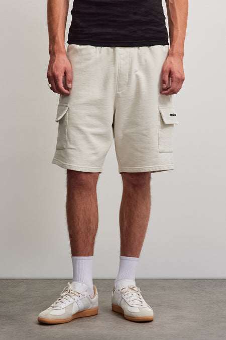 Otega Terry Cargo Shorts Salty Cream