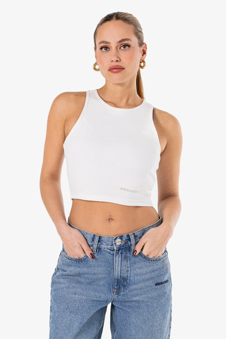 Ayla Crop Top Warm White