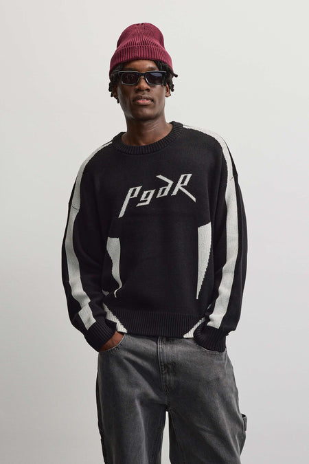 Kazan Boxy Knit Sweater Black