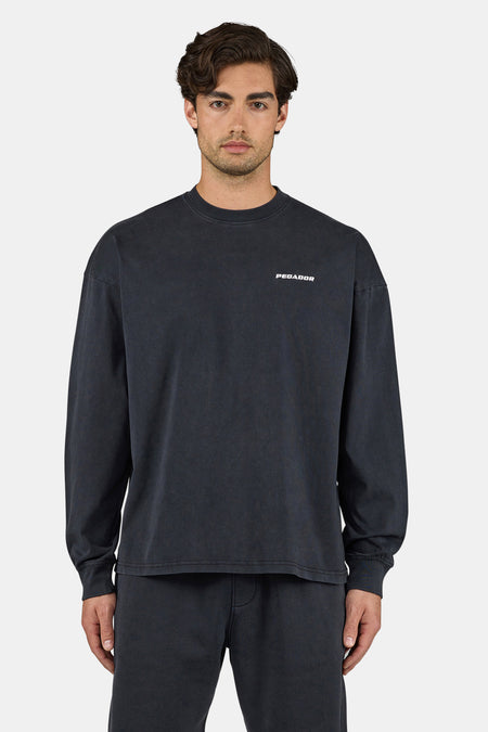 Rusk Logo Oversized Longsleeve Vintage Black
