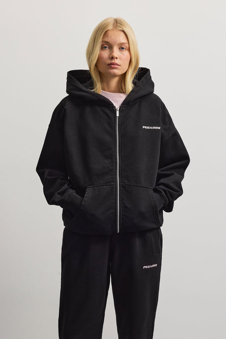 Clarita Oversized Sweat Jacket Black