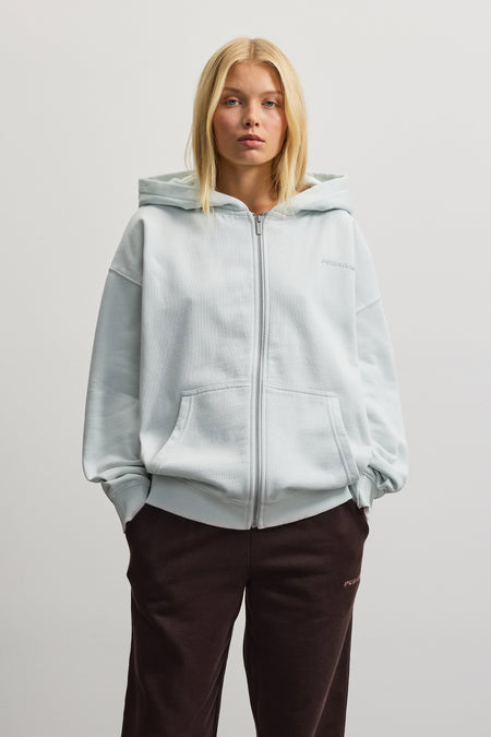Clarita Oversized Sweat Jacket Pearl Blue