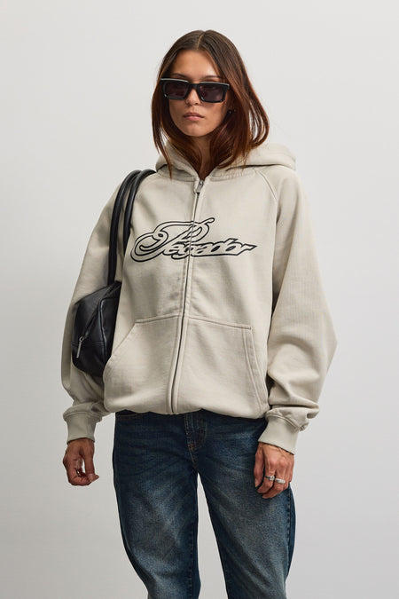 Anna Oversized Sweat Jacket Moon Grey